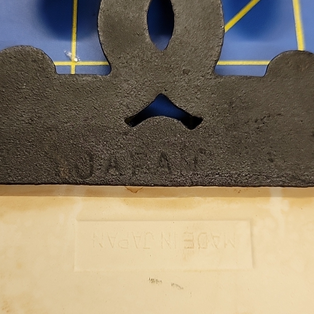 Vintage Cast Iron Trivet 9 x 5 Fred Roberts Co San Francisco Japan - Picture 6 of 6